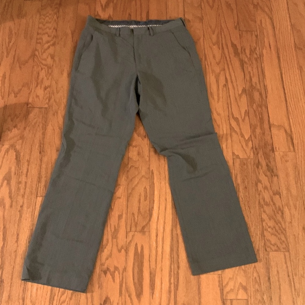 Nautica mens slacks 33 x 32.  Bluish gray I would say.